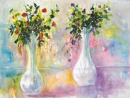 Two Vases of Flowers